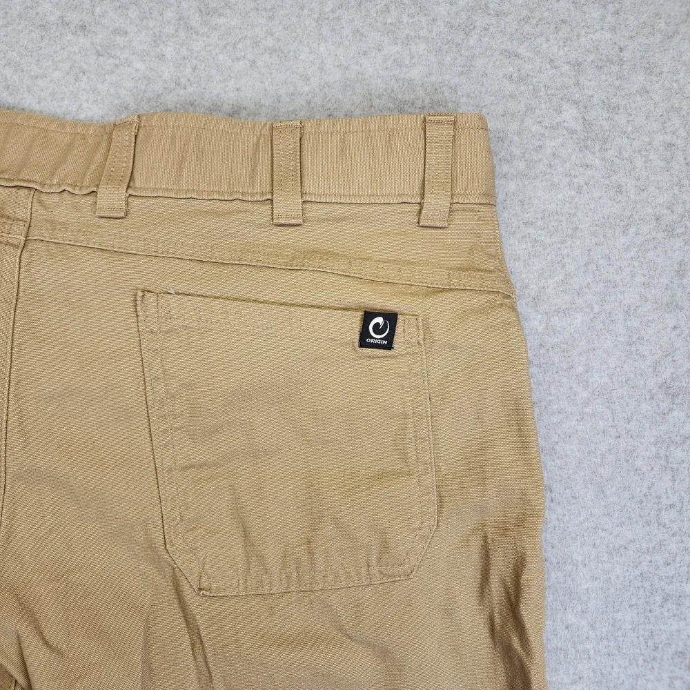Origin USA Men's 38x32 Moab Stretch Cotton Pant Taper Canvas Tan